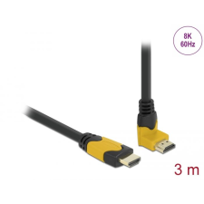 DELOCK High Speed HDMI csatlakozódugóval 90 ívelt felfelé kábel 3m (86990) (D86990) kábel és adapter