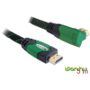 DELOCK High Speed HDMI-kábel típusú Ethernet HDMI A dugós > HDMI A dugós derékszögu 4K 5 m