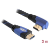 DeLock High Speed HDMI with Ethernet – HDMI A male > HDMI A male angled 4K cable 3m