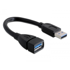 DELOCK hosszabbító kábel, USB 3.0 A-A 15 cm apa / anya kábel és adapter