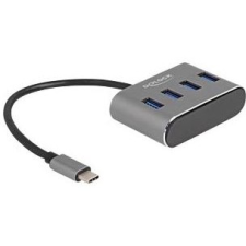 DELOCK HUB 4Port DeLOCK 4xUSB3.2 Grey (63190) - USB Elosztó hub és switch