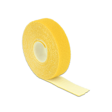 DELOCK Hurkolható rögzítok, 3 m x 20 mm (H x Sz) tekercs, sárga villanyszerelés