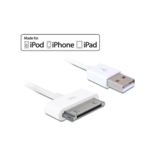 DELOCK Iphone 4 Kabel 30pin -> USB A St/St 1.80m weiß (83169) mobiltelefon kellék