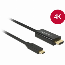DELOCK KAB USB-C > HDMI (ST-ST) 1m 4K 30Hz DeLOCK Black (85258) kábel és adapter