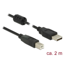 DELOCK Kábel - 84897 - (USB2.0, A-B nyomtató kábel, apa/apa, ferrit, 2m) kábel és adapter