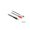 DELOCK kábel Audio 3.5mm Stereo jack male > 2x RCA male 10m (DL84277)
