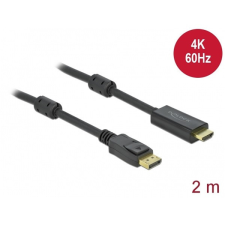 DELOCK kábel DisplayPort 1.2 > HDMI 4K 60Hz aktív 2m kábel és adapter