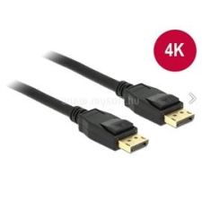 DELOCK kábel Displayport 1.2 male/male összekötő 4K, 5m, fekete (DL83808) kábel és adapter