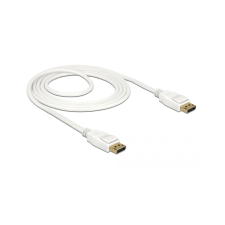 DELOCK Kabel DP 1.2 -> DP St/St 1.5m weiß    4K 60Hz (85509) kábel és adapter