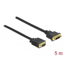 DELOCK Kábel DVI 24+5 csatlakozódugóval - VGA csatlakozódugóval 5 m kábel és adapter