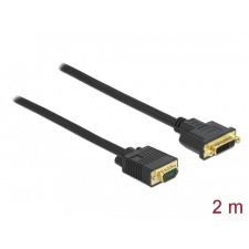 DELOCK kábel DVI 24+5 female to VGA male, 2m kábel és adapter