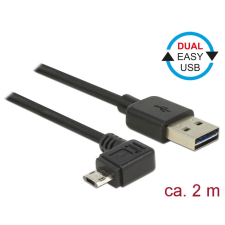 DELOCK Kábel, EASY-USB 2.0-s A-típusú csatlakozódugó &gt; EASY-USB 2.0-s Micro-B típusú csatlakozódugó, kábel és adapter