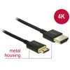 DELOCK kábel high speed hdmi ethernettel - hdmi-a apa hdmi mini-c apa3d 4k 0.5 m vékony prémium