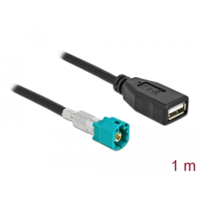 DELOCK Kábel HSD Z apa - A-típusú USB 2.0 anya 1 m kábel és adapter