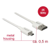 DELOCK Kábel Nagysebességű HDMI Ethernettel - HDMI-A-csatlakozódugó > HDMI Micro-D-csatlakozódugó, 3