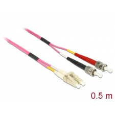 DELOCK Kábel, optikai szálas LC &gt; ST többszörös OM4, 0,5 m egyéb hálózati eszköz
