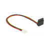 DELOCK Kabel Power Floppy 4Pin Bu > SATA 15Pin Bu 0.30m (85510)
