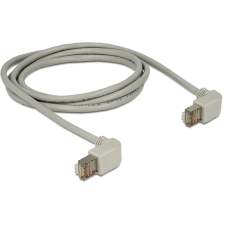 DELOCK kábel RJ45 Cat.5e SFTP szögletes / szögletes 2 m (83512) (83512) kábel és adapter