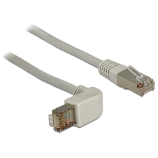 DELOCK kábel RJ45 Cat.6A SSTP szögletes / egyenes 1.0 m kábel és adapter