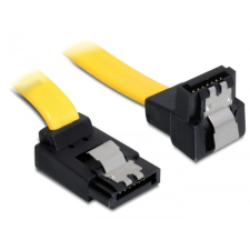 DELOCK kábel SATA 6 Gb/s fel/le fém, 70 cm kábel és adapter