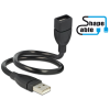 DELOCK kábel USB 2.0 A apa > A anya ShapeCable 0,35 m