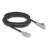 DELOCK Kábel USB 2.0 A-típusú apa - USB Type-C apa hajlított, LED fénnyel és gyors töltő funkcióval 60 W 3 m (DL80768)