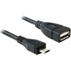 DELOCK kábel USB micro-B (M) - USB 2.0-A (F) 50 cm OTG