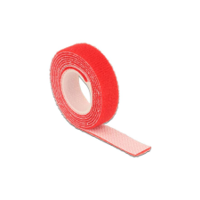 DELOCK Kabelbinder Klettverschluss 1000x13mm 1x Rol rot (18717) asztali számítógép kellék