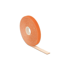 DELOCK Kabelbinder Klettverschluss 5000x13mm 1x Rol orange (18743) asztali számítógép kellék