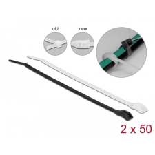 DELOCK Kábelkötegelő lapos fejrésszel hossza 280 mm szélessége 4,6 mm, 100 db. villanyszerelés