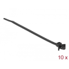 DELOCK Kábelkötöző hosszító kapoccsal Hz 160 x Sz 4 mm fekete 10 darab