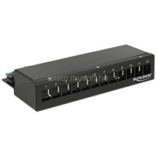 DELOCK keystone szerelődoboz fekete 12 port (DL43339) kábel és adapter