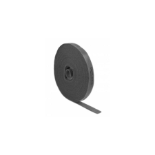 DELOCK Klettband auf Rolle L 10 m x B 15 mm schwarz (18385) asztali számítógép kellék