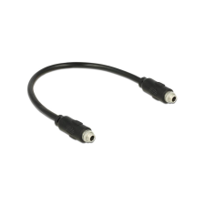 DELOCK Klinkekabel3,5mm -> 3,5mm Bu/Bu 0.25m schwarz Einbau (85115) kábel és adapter