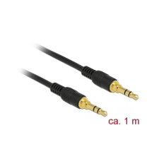 DELOCK Klinkenkabel 3.5mm 3Pin St > St 1.0m schwarz (85547) kábel és adapter