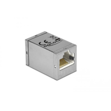 DELOCK kompakt RJ45-aljzat > RJ45-aljzat, Cat.6 STP adapter (86250) (delock86250) asztali számítógép kellék