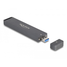  Delock Külső ház M.2 NVME PCIe SSD vagy SATA SSD számára USB 10 Gbps A-típusú apával asztali számítógép kellék