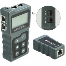 DELOCK LCD kábel tesztelő RJ45 / PoE / DC mérőműszer