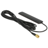DELOCK LTE antenna SMA 3 dBi 3 dBi mindenirányú Fix Fekete Ragasztós szerelésű Fekete