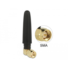 Delock LTE antenna SMA-dugó 90 2 dBi irányítatlan, rögzített, fekete egyéb hálózati eszköz