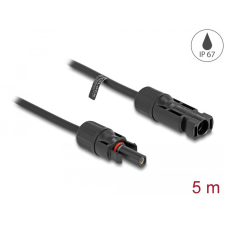  Delock MC4 szolár kábel apa - anya 5 m fekete kábel és adapter