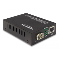 DELOCK média konverter 10/100/1000Base-T - SFP-re (86220) (del86220) kábel és adapter