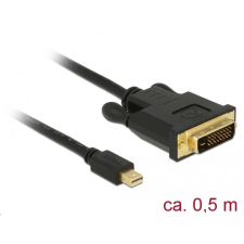 DELOCK mini Displayport 1.1 dugó > DVI 24+1 dugó 0,5 m kábel (83987) (83987) kábel és adapter