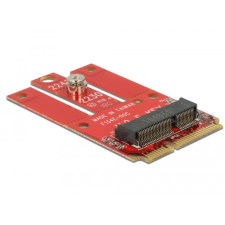 DELOCK Mini PCIe adapter &gt; M.2 aljzat E nyílással kábel és adapter