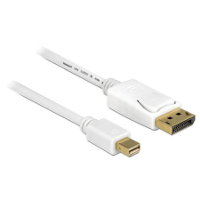 DELOCK miniDisplayPort M - DisplayPort M Adapterkábel Fehér 1m kábel és adapter