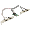 DELOCK MiniPCIe modul I/O PCIe teljes méret 4 x soros RS-232