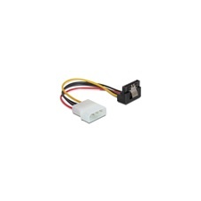 DELOCK Molex (M) - 1 x SATA (F) tápátalakító kábel (15 cm, 90 fokos) kábel és adapter