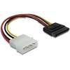 DELOCK Molex (M) - SATA (F) tápátalakító kábel (6 cm)