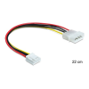 DELOCK - Molex Power 4pin -> Floppy Power tápkábel 0.3m