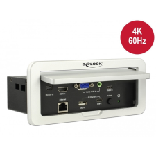 DELOCK Multi-AV - HDMI átalakító 4K 60 Hz asztali tartóban kábel és adapter